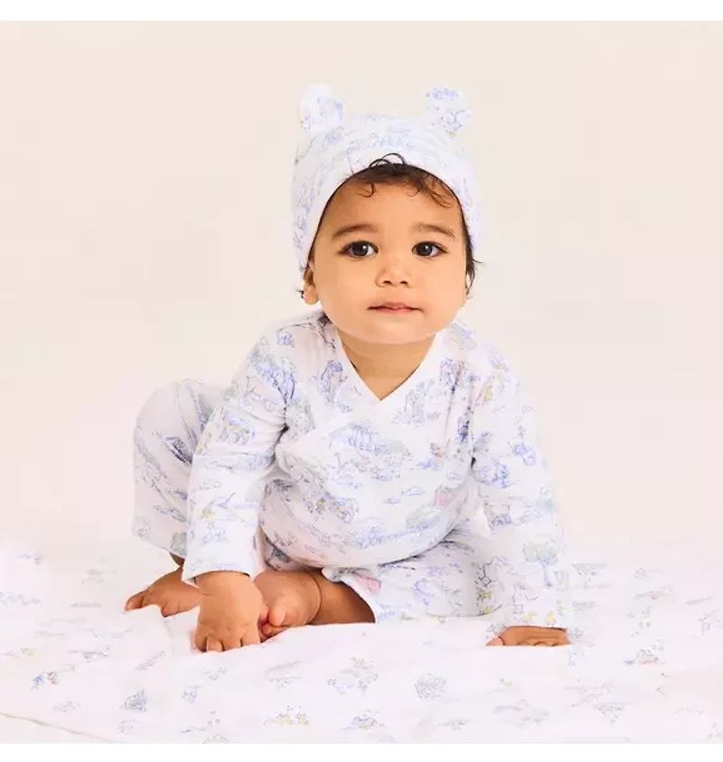 Baby Farm Animal Toile Wrap Matching Set