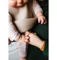 Loulou Lollipop Sand Silicone Bib