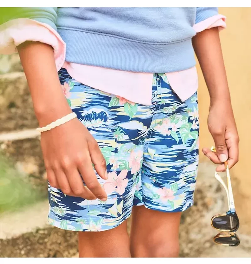 Recycled Island Hibiscus Swim Trunk