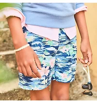 Recycled Island Hibiscus Swim Trunk