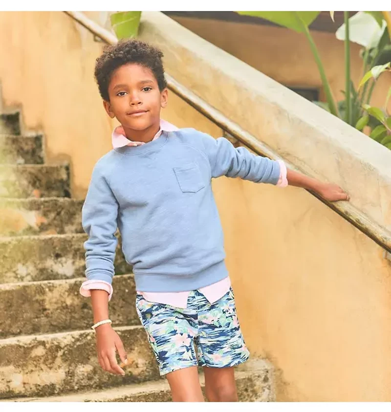 Recycled Island Hibiscus Swim Trunk