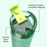 bubba Dualsip Water Bottle with Straw & 2-Way Lid, 24 oz (710 ml), Leakproof Stainless Steel Tumbler, Reusable, Dishwasher Safe, Lead & BPA-Free