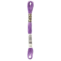 DMC Purple Cotton 6-Strand Embroidery Floss Skein, 8 m (8.7 yd)