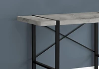 Monarch Specialties Bureau, Bureau À Domicile, Ordinateur Portable, 48"l, Travail, Métal, Stratifié, Gris, Noir, Contemporain, Moderne