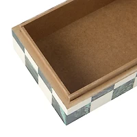 Anko Green Check Decor Box