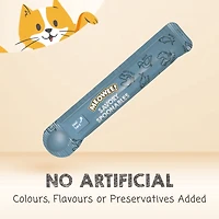 Meowee Lickable Cat Treats, Squeezable Wet Cat Snack with Tuna, Chicken & Duck, Built-In Spoon, 4 Pack (56 g)