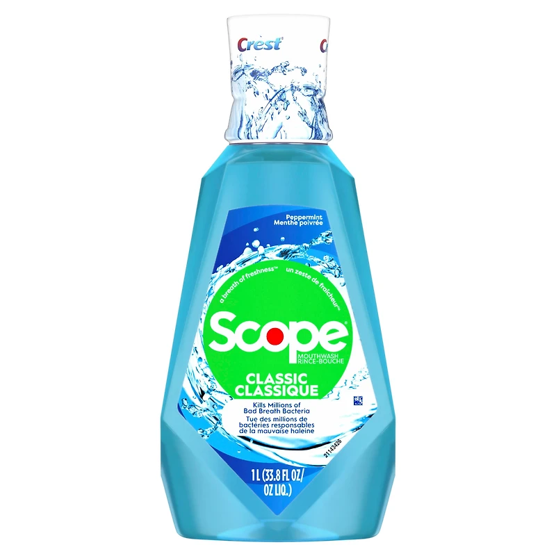 Crest Scope Classic Mouthwash, Peppermint