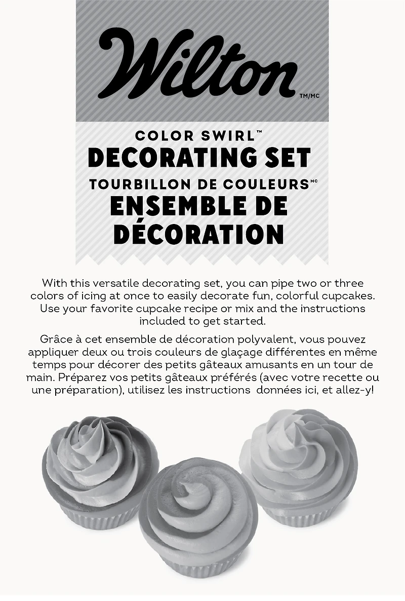 Wilton Ensemble de Décoration Tourbillon de Couleurs