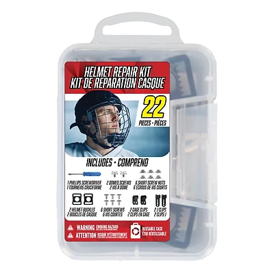 rousse de réparation pour casque de hockey – 22 outils et pièces – Future Stars