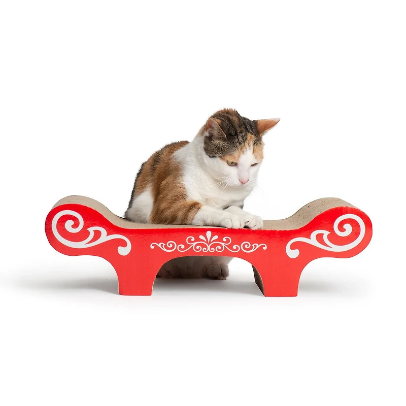 Catit Style Cat Scratcher Bench with Catnip, Urban Motif