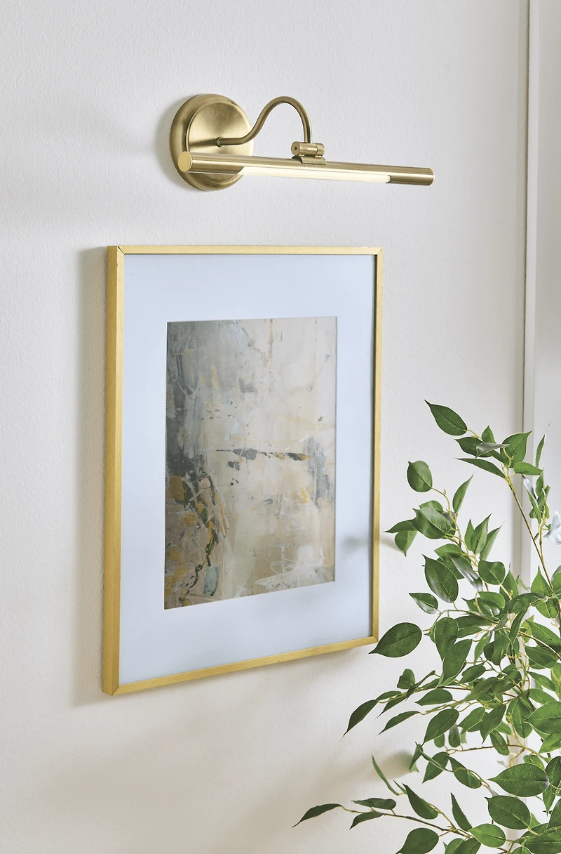 Better Homes and Gardens Gallery Light, Plated Gold Metal