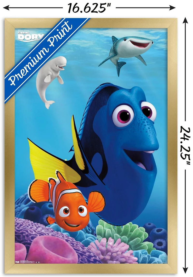 Disney Pixar Finding Dory - Dory Wall Poster, 22.375" x 34"