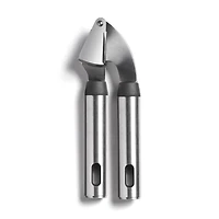 Starfrit Gourmet Steel Garlic Press, Large Capacity, Durable 430 Stainless Steel Handle, Pivoting Chamber for Easy Cleaning, Dishwasher Safe