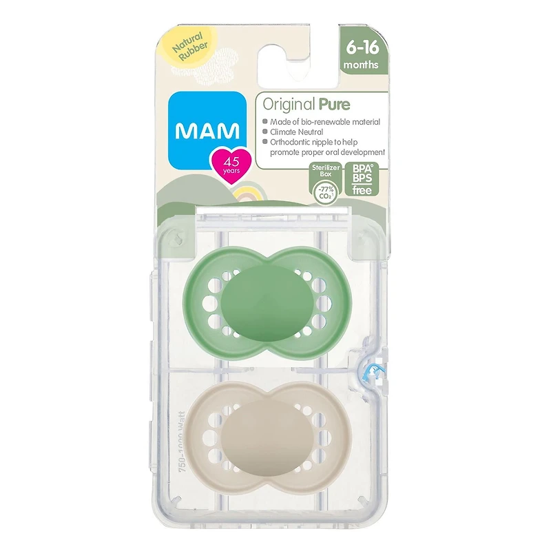 MAM Suce Latex 2 PK, Unisexe