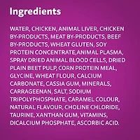 WHISKAS FAVOURITES Adult Wet Cat Food Morsels in Gelled Gravy Beef Flavour 85g Pouch