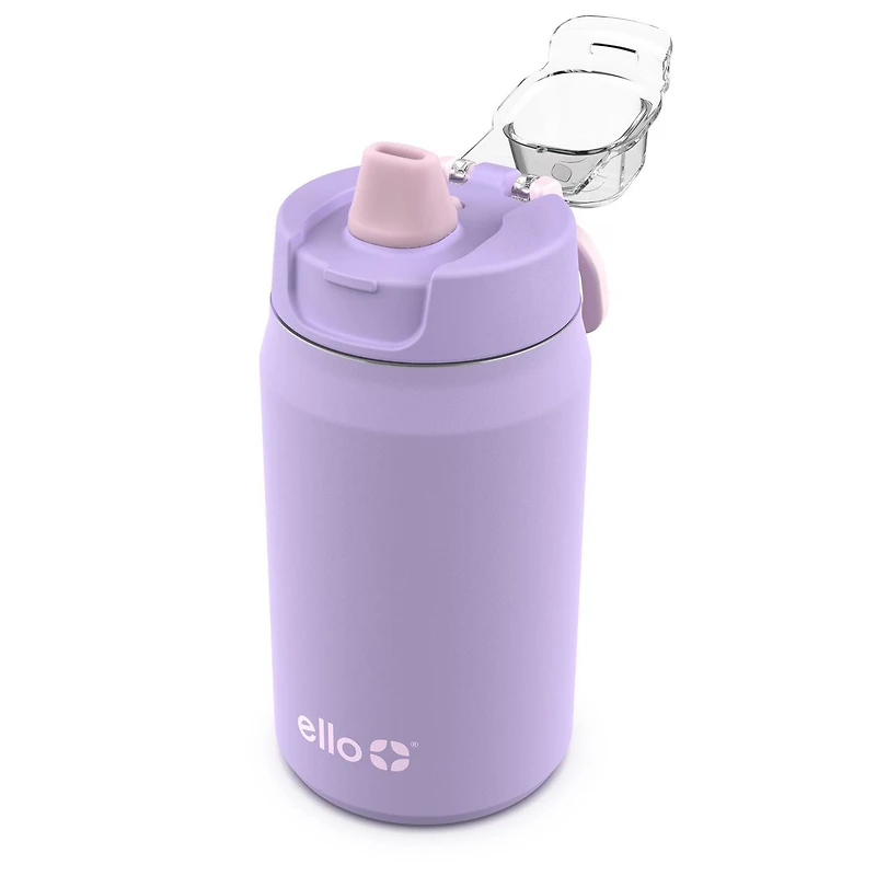 Ello Milo12oz Pink Powder coat with Unicorn Fidget Charm