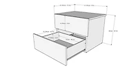 2-Drawer Nightstand