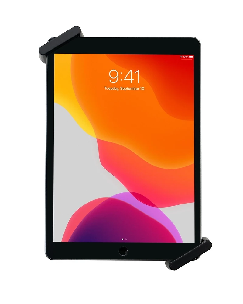 CTA Digital Adjustable Anti-Theft Security Grip with Hand Strap for 17.78-cm (7-in) to 33.02-cm (13-in) Tablets - Black