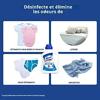Lysol Laundry Disinfectant, Free and Clear, No Fragrances, No Dyes, 0% Bleach, Kills 99.9% of Viruses & Bacteria, 1.2 L