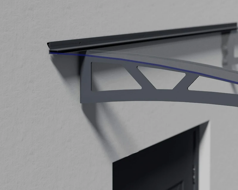 CANOPIA by PALRAM Altair 3 ft. x 9 ft. Door Awning Kit - Grey
