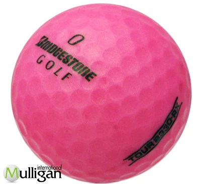 Mulligan - 12 Bridgestone B330 RX- 5A Recycled Used Golf Balls, Pink