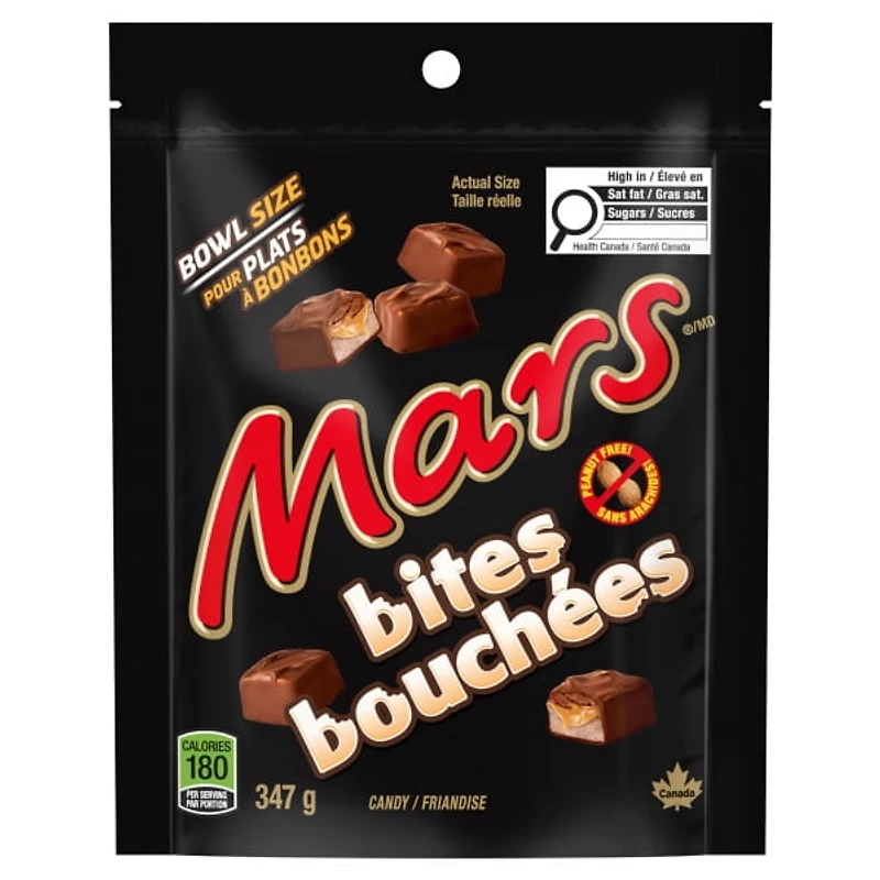 MARS, Peanut Free Chocolate Candy Bites, Sharing Bag, 347g