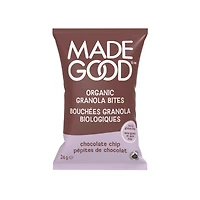 MadeGood Bouchées Granola Pépites de Chocolat 5 Sachets