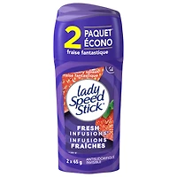 Lady Speed Stick Antiperspirant, Strawberry Splash Scent, 65 g (2 Pack)