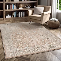 Mainstays Flow Beige Area Rug, 5’ x 7’
