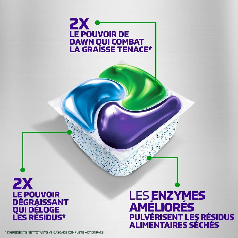 Cascade Platinum Plus Dishwasher Pods, Dish Detergent ActionPacs, Clean Lemon 21CT