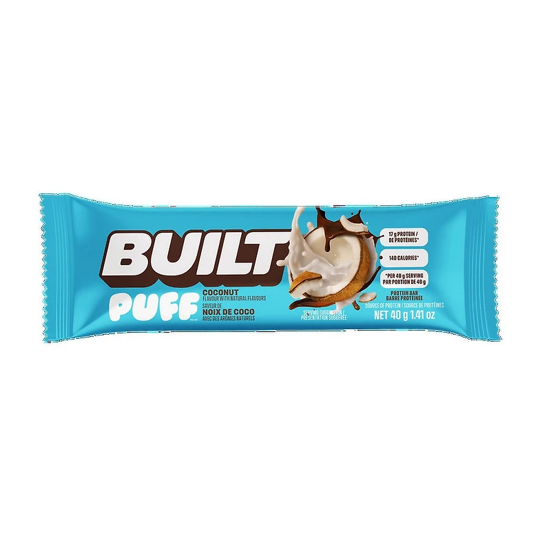 Built Bar, Coconut Puffs 40g x 4 Bars