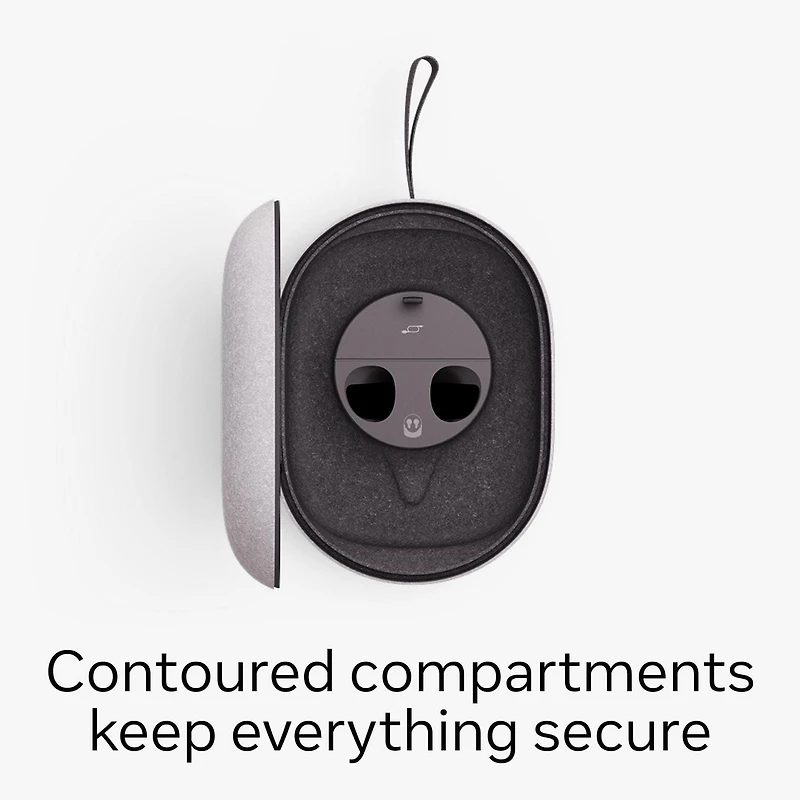 Étui de transport Meta Quest — Compatible avec Meta Quest 3/3S — Protection et esthétique premium — Pour le casque Quest 3/3S, les manettes Touch Plus, la sangle de maintien, les sangles actives, le c