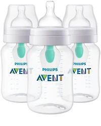 Philips Avent Anti-colic Baby Bottle with AirFree Vent, 3x9oz Bottles, SCY703/03