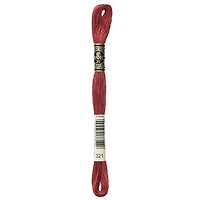 DMC coton 6 brins fil à broder, 8 m (8.7 yd), rouge