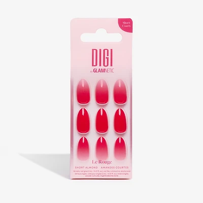 Faux ongles à coller Le Rouge Digi by Glamnetic