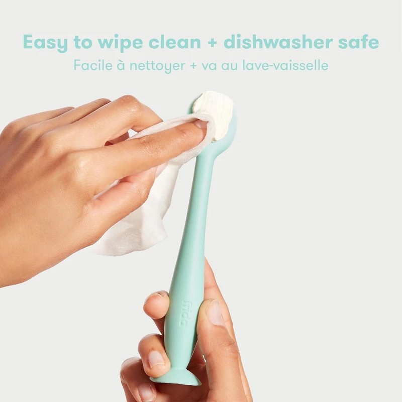 Frida Baby - Silicone Booty Brush Applicator for Infant Diaper Rash Cream and Butt Paste, Blue