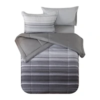 Mainstays All in One Reversible Comforter and Sheet Set, 7-Piece, Full