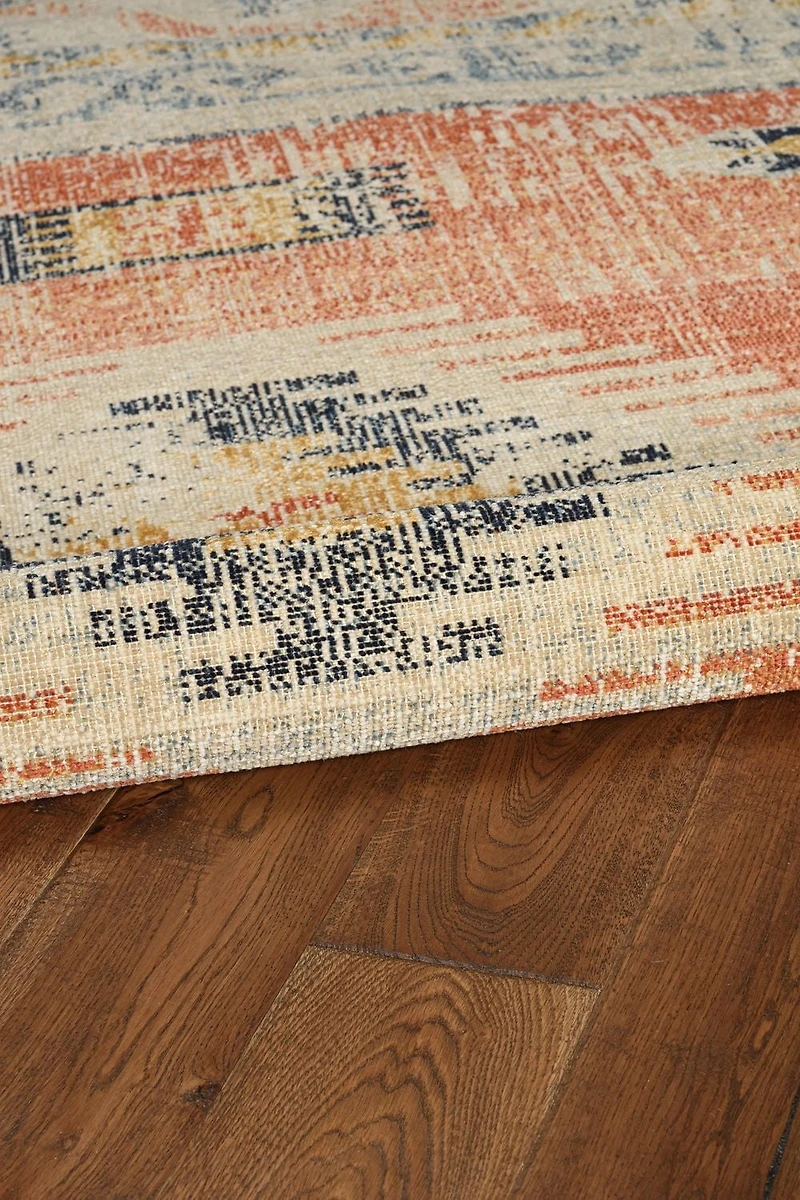 Great Zero Barlow Ivory & Rust 5' x 7'6" Area Rug