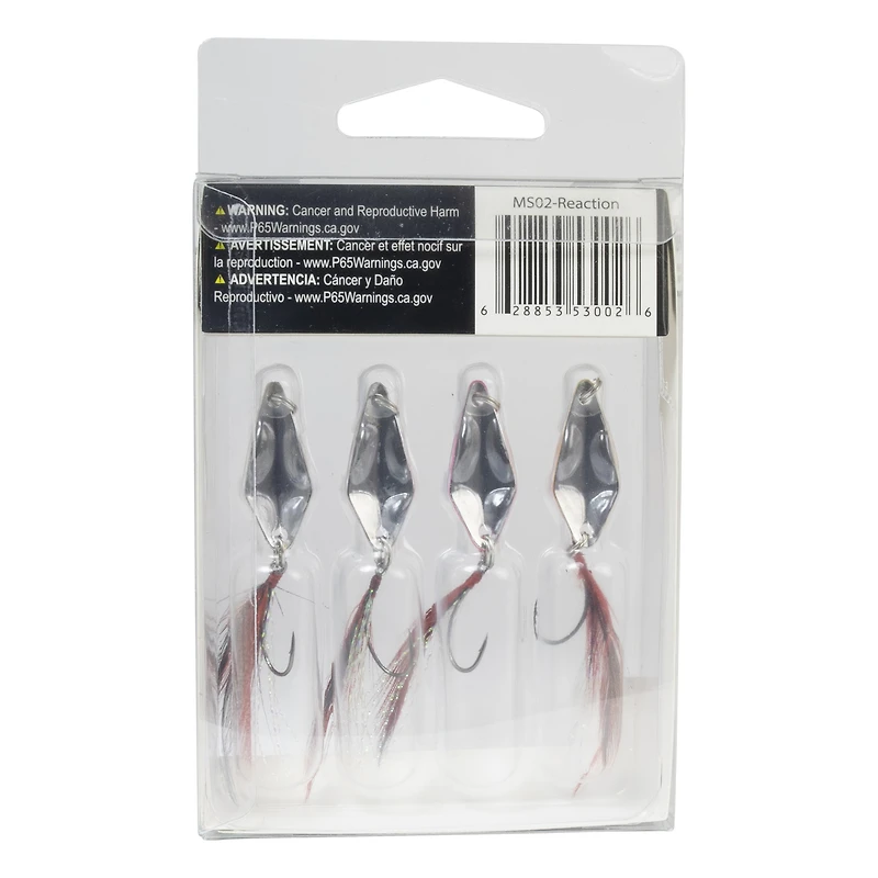 Lunkerhunt Micro Spoon - Kit de Cuillère de Pêche - Motif de Réaction - 1/8 oz