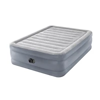 Intex 20" Queen Dura-Beam® Deluxe Raised Air Mattress with Built-in Pump