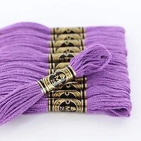 DMC Purple Cotton 6-Strand Embroidery Floss Skein, 8 m (8.7 yd)