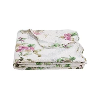 Marina Decoration Rich Printed Embossed Pinsonic Coverlet Bedspread Ultra Soft Bedding Summer Quilt Set with Shams, Purple Violet Floral Mandala Pattern