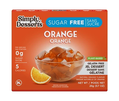 Simply Desserts - Orange Jel Desserts, 20g