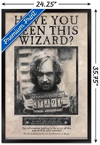 The Wizarding World: Harry Potter - Sirius Black Wanted Poster Wall Poster, 22.375" x 34"