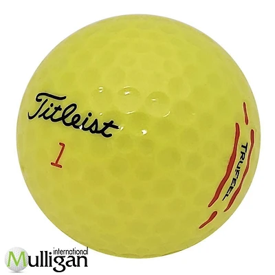 Mulligan - 60 balles de golf récupérées Titleist TruFeel 2024 jaunes 4A