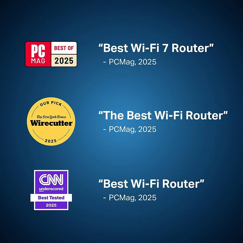 TP-Link Dual-Band BE3600 Wi-Fi 7 Router (Archer BE230) - 4-Stream 3.6 Gbps, 2×2.5G + 3×1G Ports, USB 3.0, 2.0 GHz Quad Core, 4 Antennas, VPN Clients & Server, EasyMesh, HomeShield, MLO, Private IOT