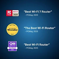 TP-Link Dual-Band BE3600 Wi-Fi 7 Router (Archer BE230) - 4-Stream 3.6 Gbps, 2×2.5G + 3×1G Ports, USB 3.0, 2.0 GHz Quad Core, 4 Antennas, VPN Clients & Server, EasyMesh, HomeShield, MLO, Private IOT