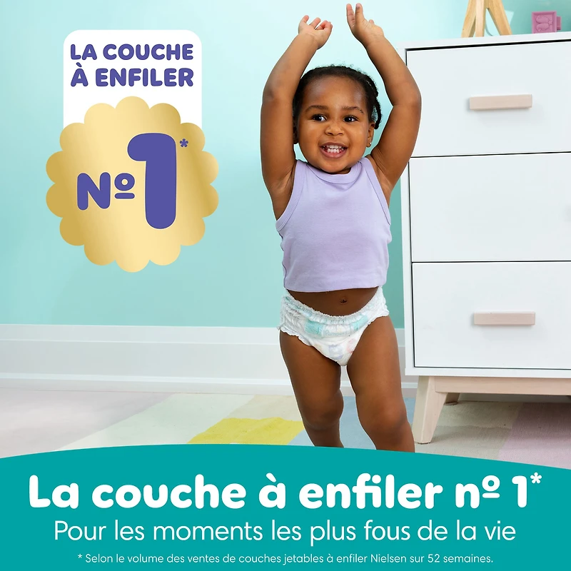 Pampers Diapers - Cruisers 360° - Size 4, 21 Count, up to 100% Leakproof Fit, Designed for Active Babies, Pull On Diaper, EZ Off Tabs Designed for Easy Changes