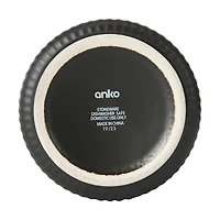 Anko Large Black Ribbed Canister
