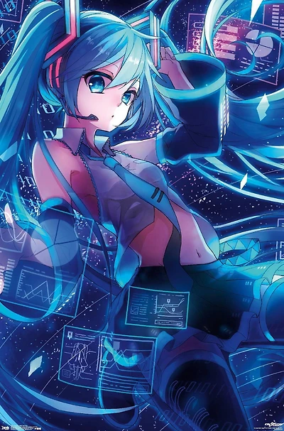 Hatsune Miku - Screens Wall Poster